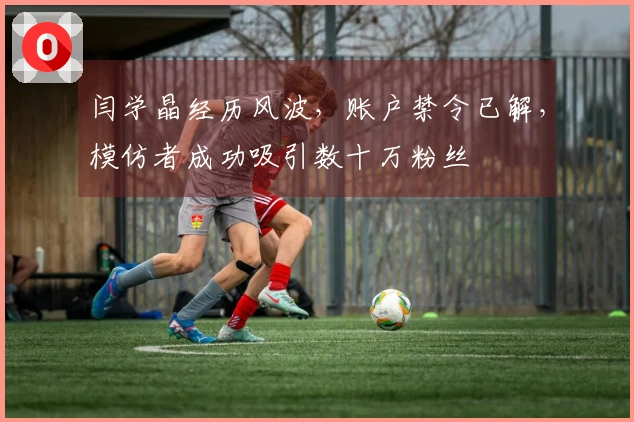 闫学晶经历风波，账户禁令已解，模仿者成功吸引数十万粉丝